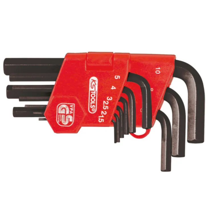 Jeu de 9 clés mâles 6 pans courtes KS TOOLS 151.3211