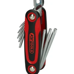 Jeu de 8 clés mâles TORX percé sur monture KS TOOLS 158.3530