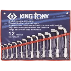 Jeu De 12 Clés À Pipe Débouchées De 8 À 24Mm 6X6Pans King Tony - 1912MR1