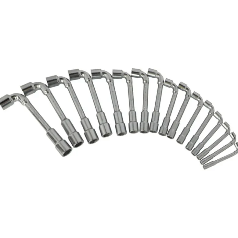 Jeu de 16 Clés à Pipe débouchées 6 pans x 6 pans KS TOOLS 517.0441