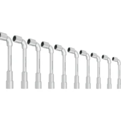 Jeu de 10 Clés à Pipe Débouchées 12 pans x 6 pans KRAFTWERK 2598-99
