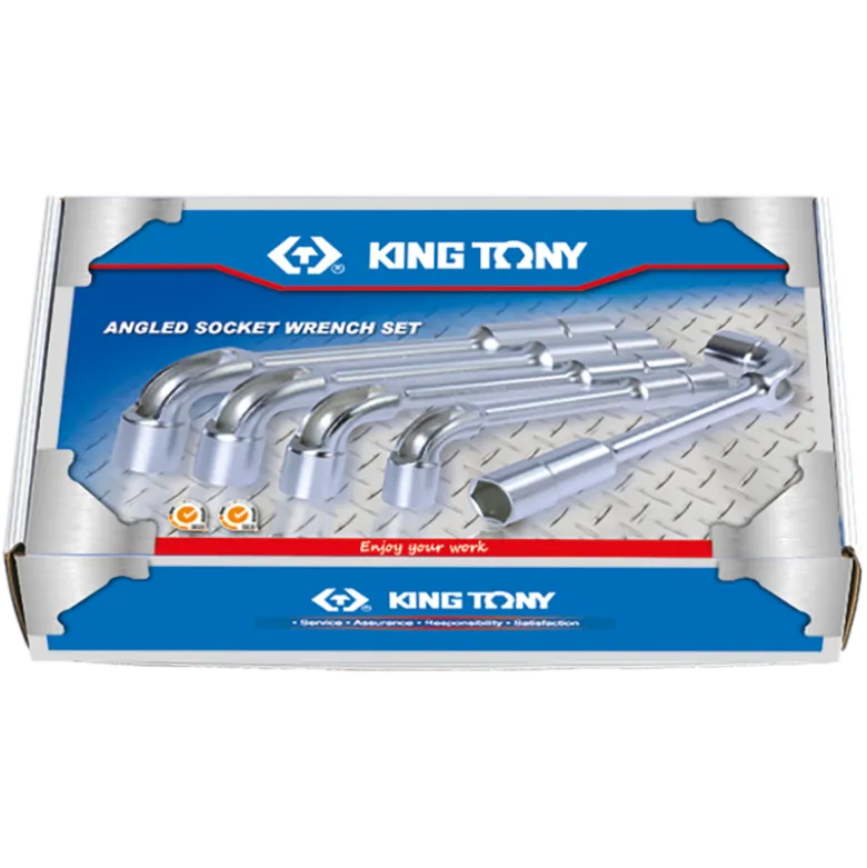 Jeu De 16 Clés À Pipe 8 À 19,21,22,23,24Mm 6X6Pans King Tony - 1916MR