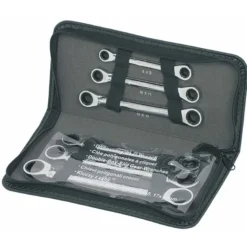 Jeu de clés polygonales droites à cliquet gear plus 6 pièces KS TOOLS 503.4557
