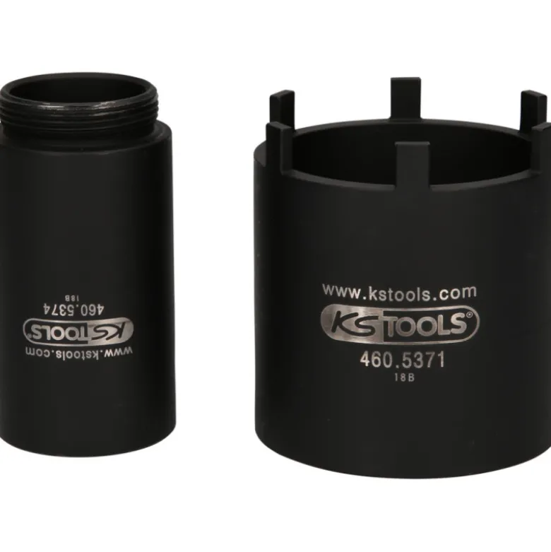 Jeu de douille à 6 ergots Ø 63 mm avec tube de centrage pour Mercedes, 2 pcs KS TOOLS 460.5625