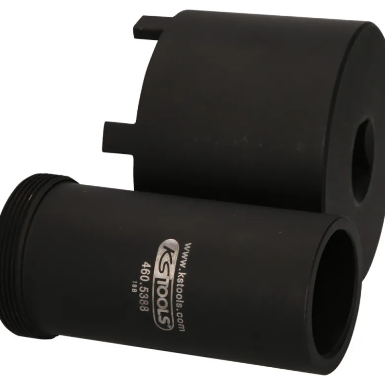 Jeu de douille à 6 ergots Ø 75 mm avec tube de centrage pour Mercedes, 2 pcs KS TOOLS 460.5630