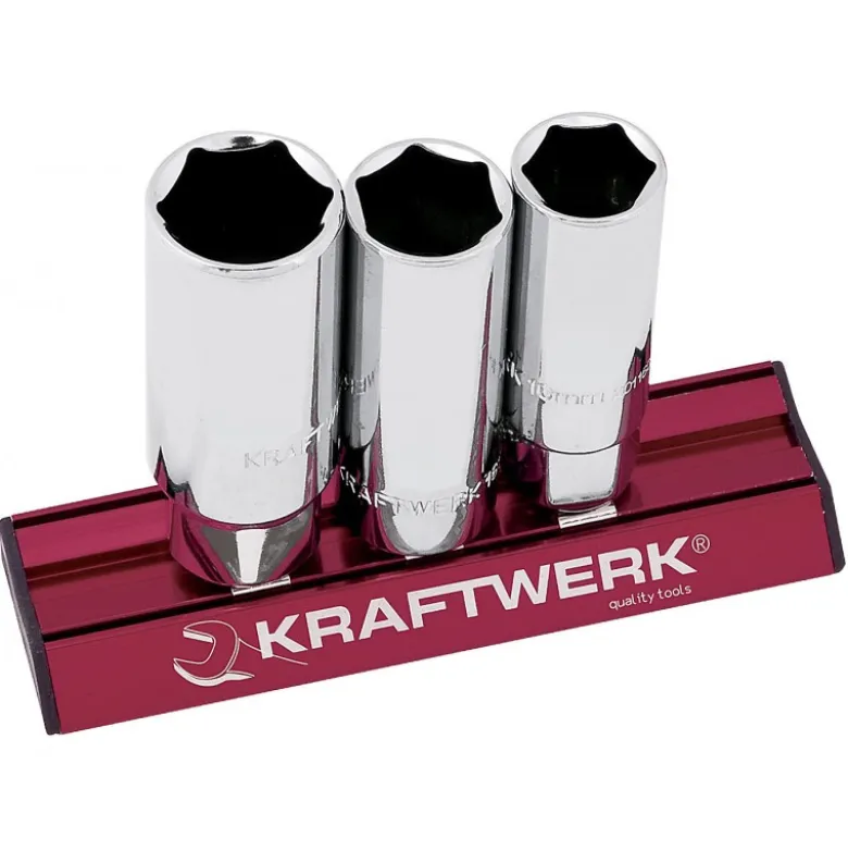 Jeu de 3 Douilles Bougies 6 Pans MAGALU 3/8" KRAFTWERK 201998