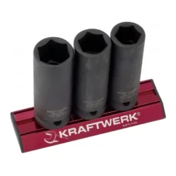 Jeu de 3 Douilles Impact 6 pans MAGALU 1/2" KRAFTWERK 381099