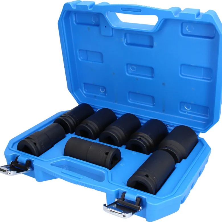 Jeu de douilles longues à chocs 6 pans 3/4" 8pcs 24 - 36mm BRILLIANT TOOLS - BT025600