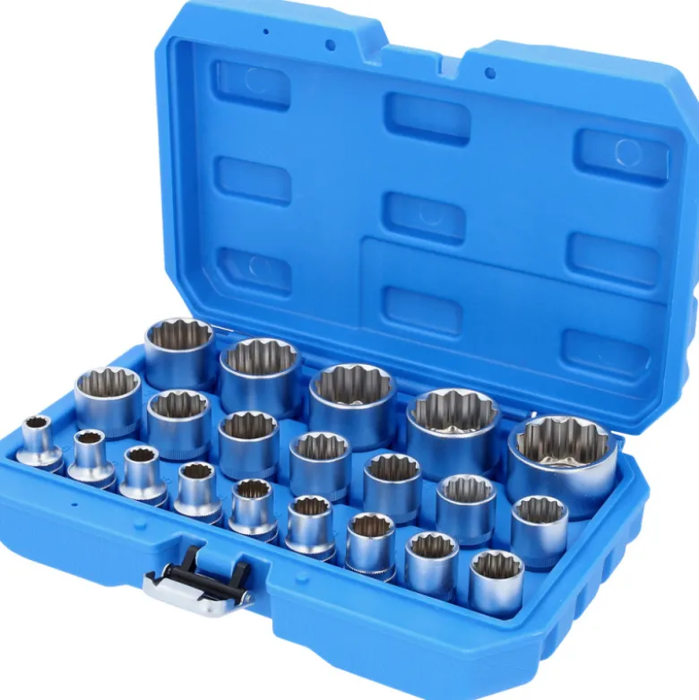 Jeu de douilles 1/2'' 12 pans 8 - 36mm 21pcs BRILLIANT TOOLS - BT022405