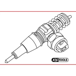 Jeu de douilles pour pompes à injection KS TOOLS 400.9080