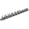 Jeu De 10 Embouts Crowfoot 12 Pans 10 À 19Mm Sur Rack King Tony - 1E10MR