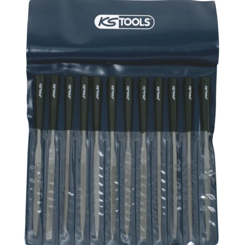 Jeu de 12 limes aiguilles L.145 mm KS TOOLS 140.3050