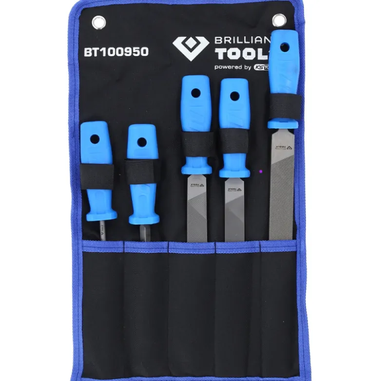 Jeu de limes 5pcs BRILLIANT TOOLS - BT100950