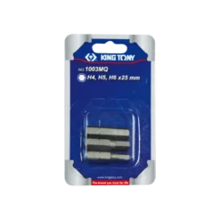 Jeu D'Embouts De Vissage 1/4" 6Pans (H4,H5,H6) - 3 Pièces King Tony - 1003MQ