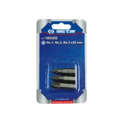 Jeu D'Embouts De Vissage 1/4" Pozidriv® (N°1,2,3) - 3 Pièces King Tony - 1003ZQ