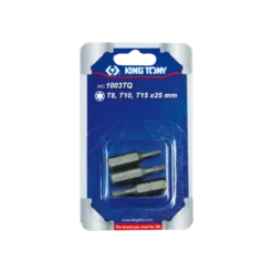 Jeu D'Embouts De Vissage 1/4" Torx® (T8,T10,T15) - 3 Pièces King Tony - 1003TQ
