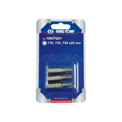 Jeu D'Embouts De Vissage 1/4" Torx® (T20,T25,T30) - 3 Pièces King Tony - 1003TQ01