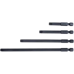 Jeu D'Embouts Renforcés 1/4" Torx - 6 Pièces L:150Mm King Tony - 1004D6TQ