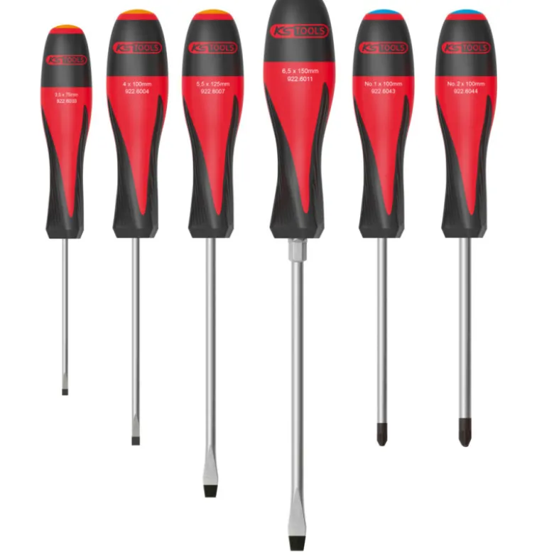 Jeu de 6 tournevis ULTIMATE, Fente - PZ KS TOOLS 922.6040