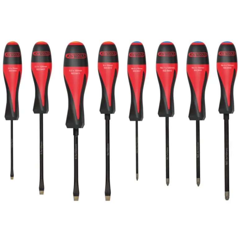Jeu de 8 tournevis ULTIMATEgrip Fente PZ KS Tools 922.6440