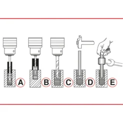 Jeu d'extracteurs KS TOOLS 150.1305