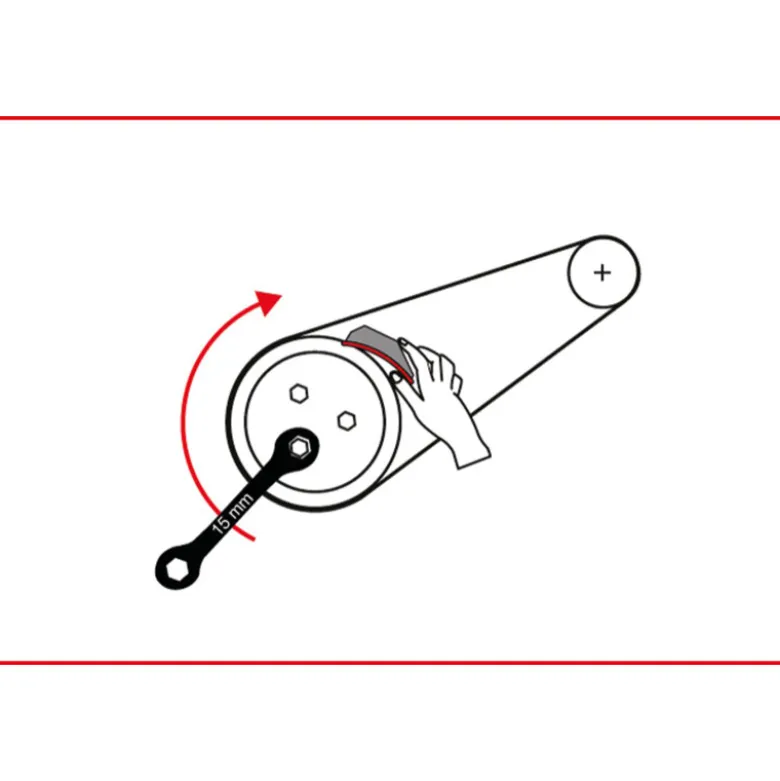Jeu d'outils spéciaux pour courroies élastiques KS TOOLS 150.3180