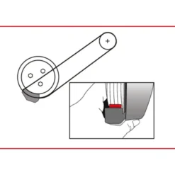 Jeu d'outils spéciaux pour courroies élastiques KS TOOLS 150.3180