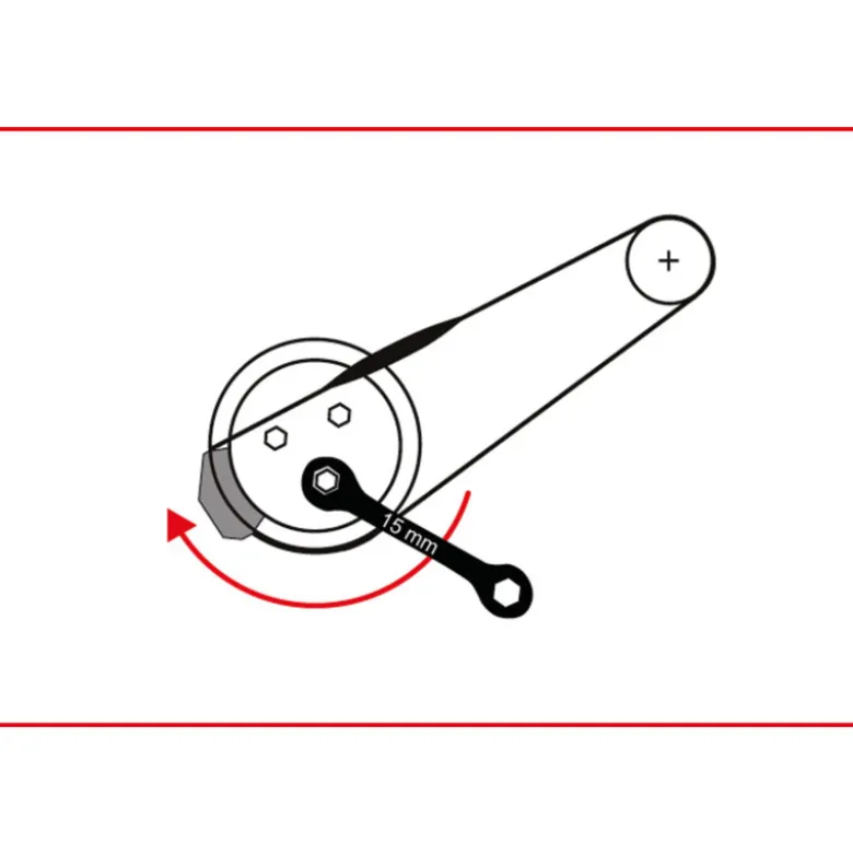 Jeu d'outils spéciaux pour courroies élastiques KS TOOLS 150.3180