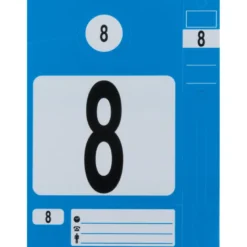 Jeu d'étiquettes et porte clés bleu KS TOOLS 500.8016
