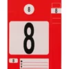 Jeu d'étiquettes et porte clés rouge KS TOOLS 500.8015