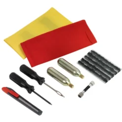 Kit de réparation de pneus avec accessoires de gonflage 10 pièces KS TOOLS 150.1085
