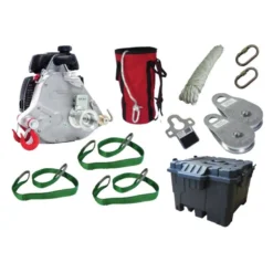 Kit de Tirage Lignard PCW5000 à Essence Force 1000 KG, Corde 100m - Portable Winch - POW-PCW5921