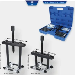 Kit d’extracteur de roulement avec décolleur 12pcs BRILLIANT TOOLS - BT631100