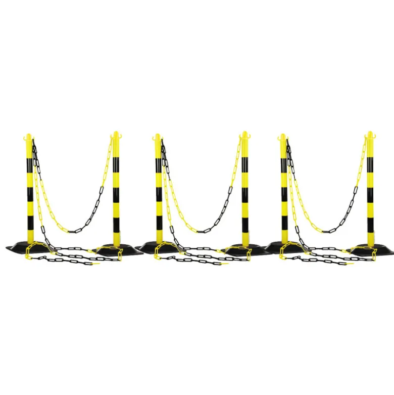 Kit délimitation zone de travail (6 poteaux + 25m de chaîne) KS TOOLS 112.1430