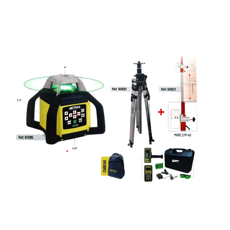 Kit Niveau Bravo laser Rotatif HV4 Green - METRICA 89324