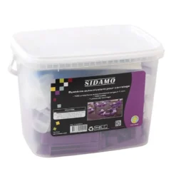 Kit pince + 150 cales + 150 croisillons 3mm auto-nivelants en seau SIDAMO 11255323