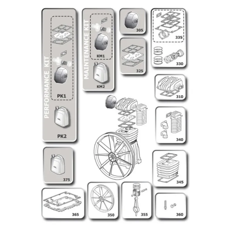 Kit Plaque de Soupape Compresseur ABAC - 2236112518