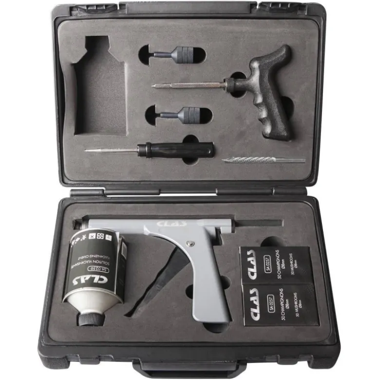 Kit reparation pneus champignons 8mm avec foret CLAS EG 0265