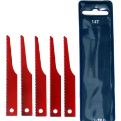 Lame 6 Dents/Cm Pour Scie 1807 - Alu Bois Composite - Jeu 5 SAM Outillage - 19802