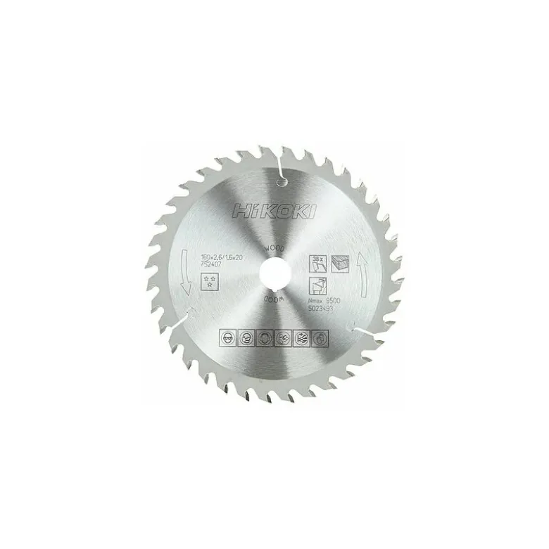 Lame scie circulaire ø165 x 20 z36 (ép.1,8) Hikoki - 752415