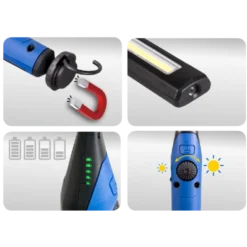 Lampe D'Inspection Slim Rechargeable 7W Cob Support Magnétique King Tony - 9TA262AA