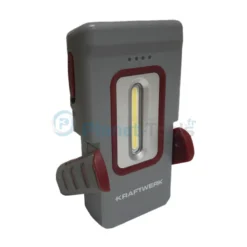Lampe à main LED, WI300, rechargeable sans fil + Chargeur sans fil et connecteur USB de type C KRAFTWERK