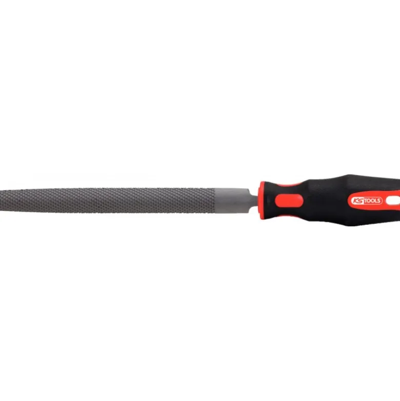 Limes à métaux emmanchées demi rondes douces KS TOOLS