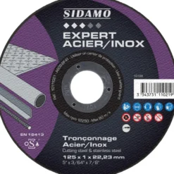 LOT DE 25 DISQUES EXPERT ACIER INOX 125MM EP 1MM - SIDAMO