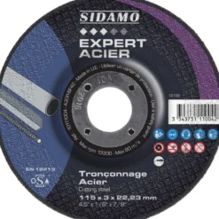 LOT DE 25 DISQUES EXPERT ACIER 115MM - SIDAMO