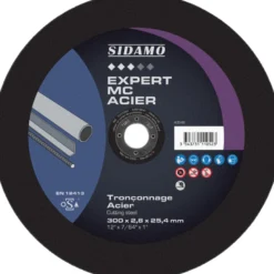 LOT DE 10 DISQUES EXPERT MC ACIER 300MM ALÉS. 25.4MM - SIDAMO