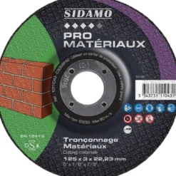 LOT DE 25 DISQUES PRO MATERIAUX 125MM - SIDAMO
