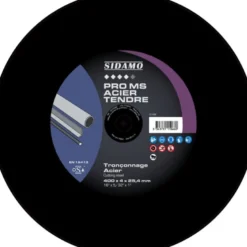 LOT DE 10 DISQUES PRO MS ACIER TENDRE ALÉS.25.4MM 400MM - SIDAMO
