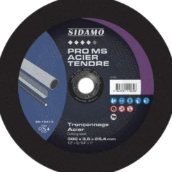LOT DE 10 DISQUES PRO MS ACIER TENDRE ALÉS.25.4MM 300MM - SIDAMO