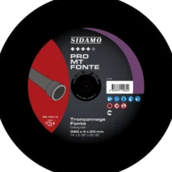 LOT DE 10 DISQUES PRO MT FONTE 350MM ALÉS. 20MM - SIDAMO